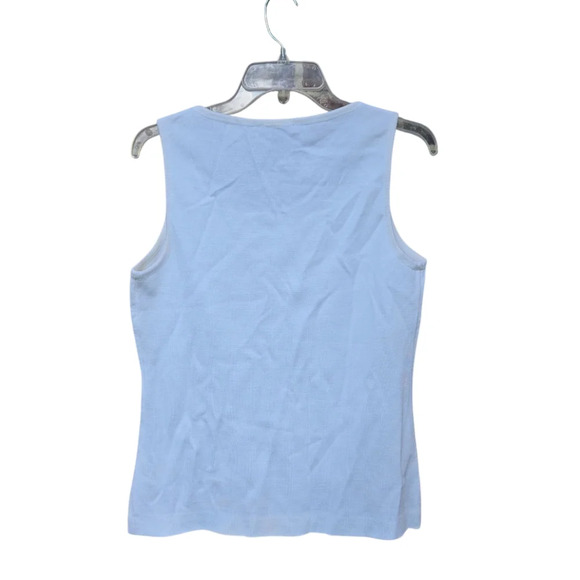 St. John White Sleeveless Top Size M - Picture 2 of 6